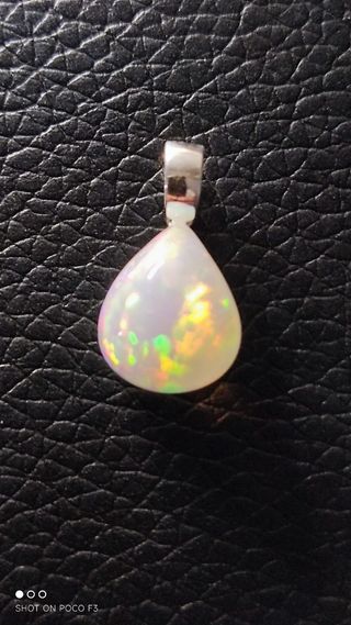 Colgante ópalo Etíope en plata 925