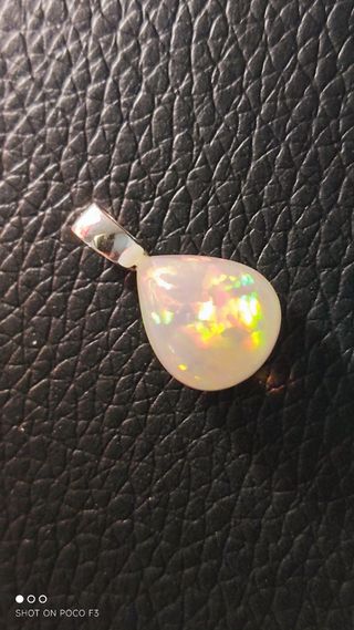 Colgante ópalo Etíope en plata 925
