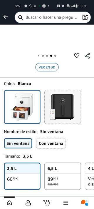 Freidora de aire Xiaomi 3.5L