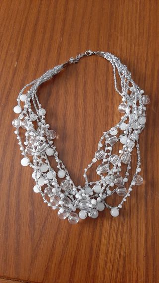 Collana argento | bianca 25cm