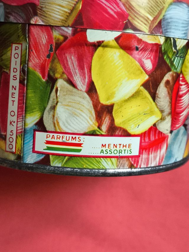 CAJA LATA DE METAL BERLINGOTS CARAMELOS FRANCIA 