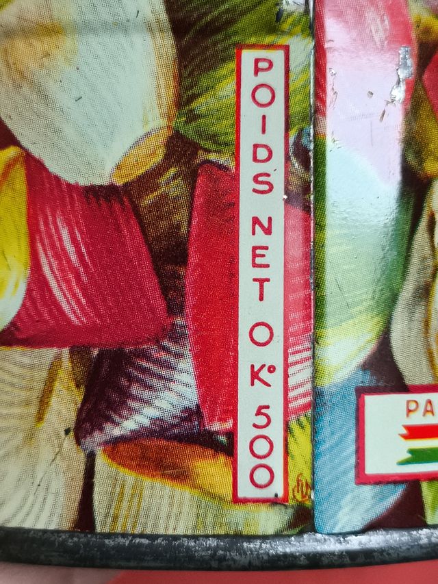 CAJA LATA DE METAL BERLINGOTS CARAMELOS FRANCIA 