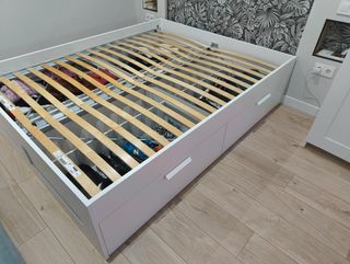 Cama BRIMNES IKEA 160x200 con Colchón VESTERÖY