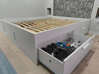 Cama BRIMNES IKEA 160x200 con Colchón VESTERÖY