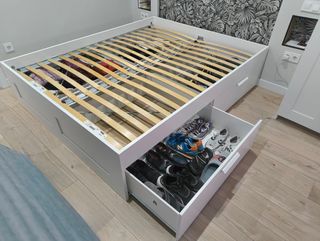 Cama BRIMNES IKEA 160x200 con Colchón VESTERÖY