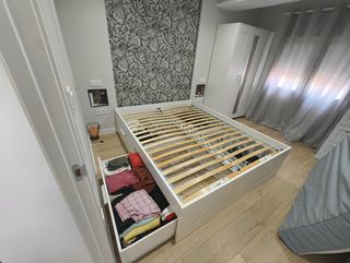 Cama BRIMNES IKEA 160x200 con Colchón VESTERÖY