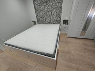 Cama BRIMNES IKEA 160x200 con Colchón VESTERÖY
