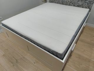 Cama BRIMNES IKEA 160x200 con Colchón VESTERÖY