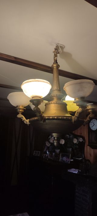 Lampara Bronce Antigua