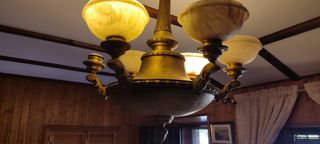 Lampara Bronce Antigua