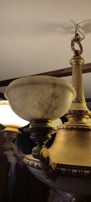 Lampara Bronce Antigua