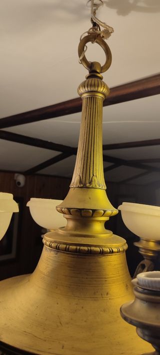 Lampara Bronce Antigua