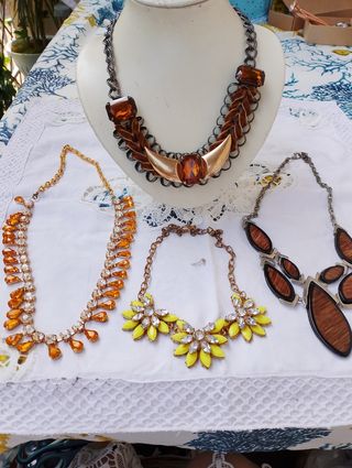 4 Collane - Marroni & Gialle