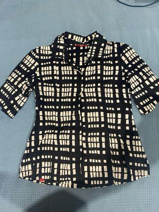 Camisa LAGA M - Negra y beige