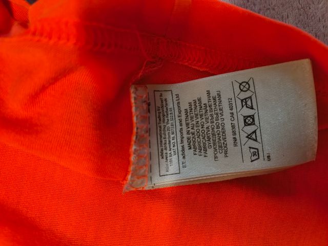 Camiseta Adidas vintage naranja