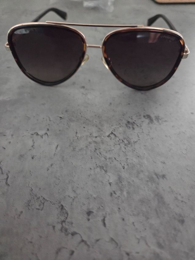Occhiali Polaroid - Marroni e Oro