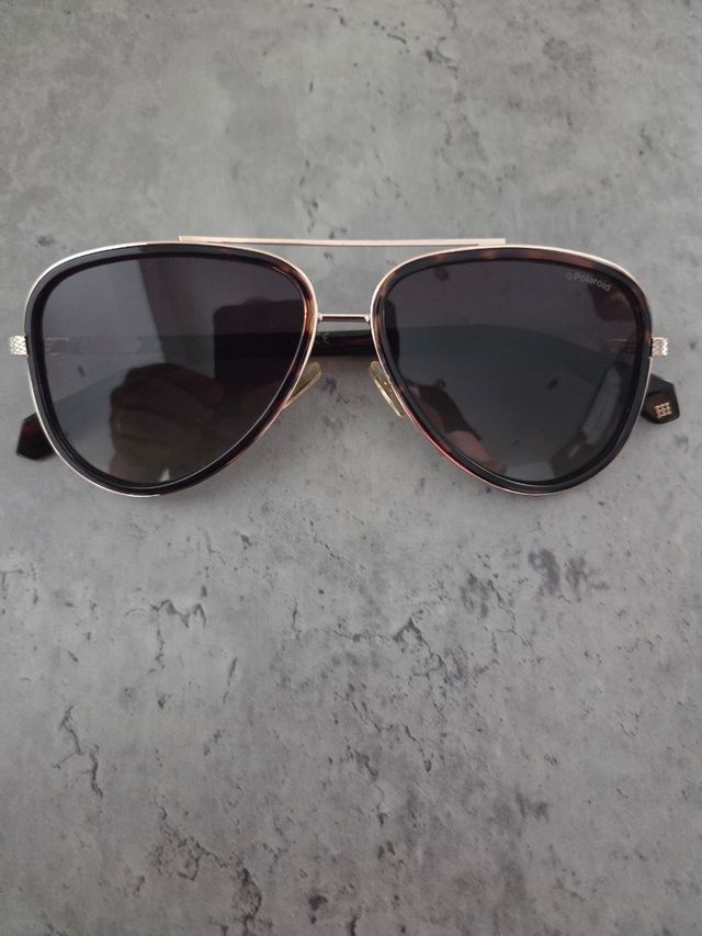 Occhiali Polaroid - Marroni e Oro