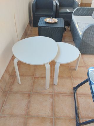 Mesas nido Ikea - Blancas