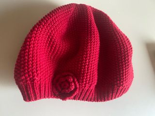 Basco rosso bimba 1-2 anni