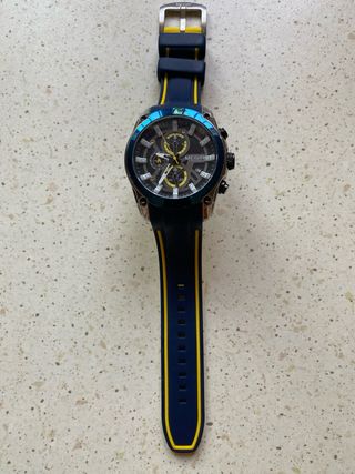 Reloj Megir Cronógrafo Azul-Amarillo