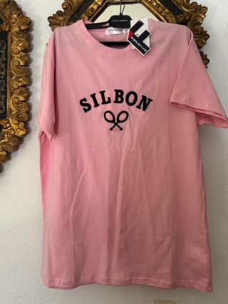Camiseta Silbon rosa talla XL