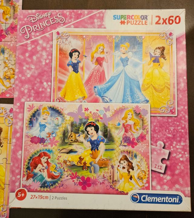 Puzzle Disney Princess 2x60 piezas