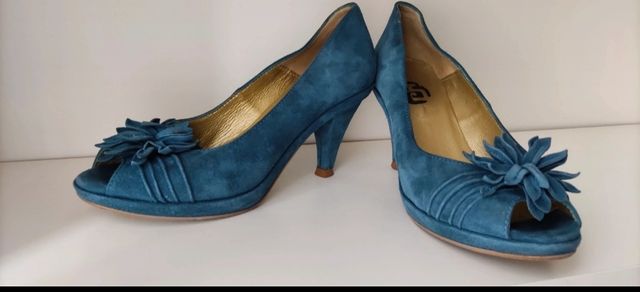 Zapatos Daniela tacón 38 - Azul