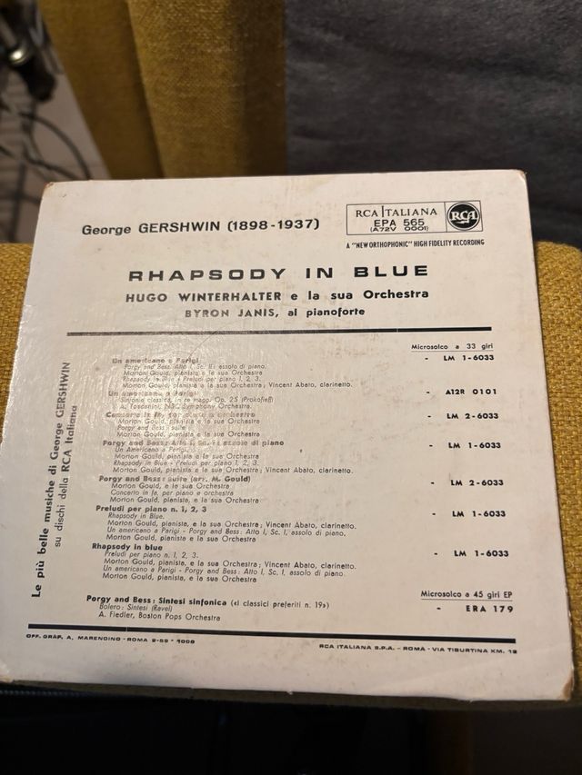 Rhapsody in Blue - LP 45 giri
