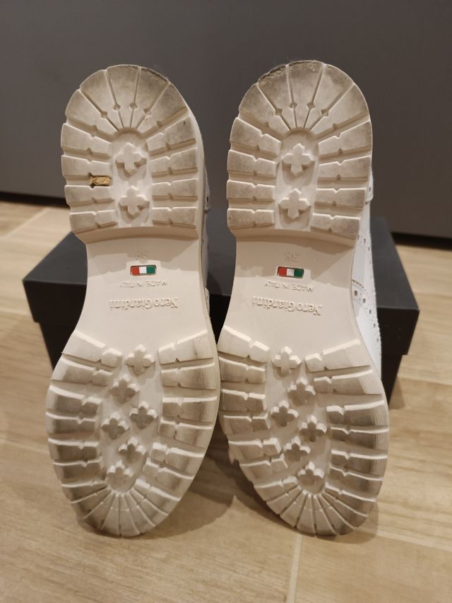 Scarpe Oxford bianche stringate