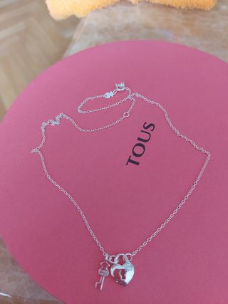 Collar Tous plata - Corazón y llave