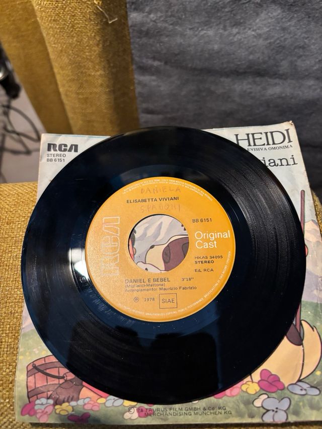 Singolo 45 giri Heidi - Elisabetta Viviani