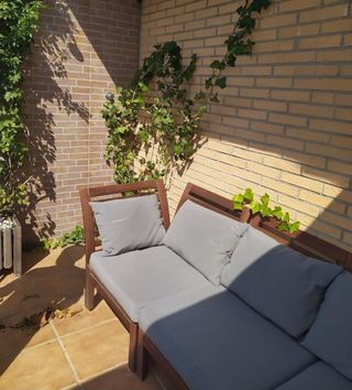Sofá exterior Ikea - marrón, gris