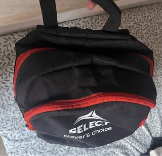 Mochila SELECT negra y roja