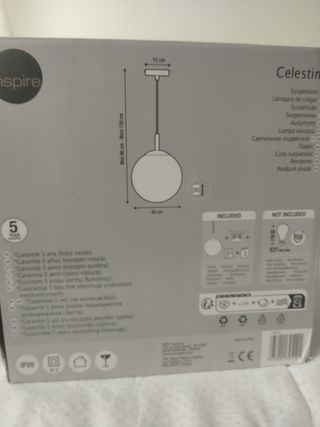 Lámpara colgante Celestine Inspire
