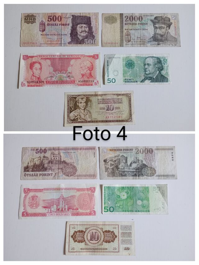 Lotto 43 banconote straniere 