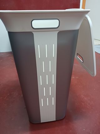 Cubo ropa sucia - Gris y Blanco