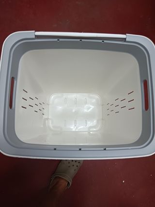 Cubo ropa sucia - Gris y Blanco