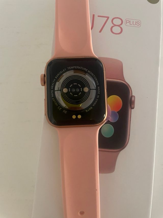 Reloj inteligente U78 Plus rosa