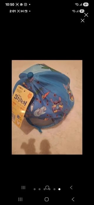 Gorra Stitch Disney azul