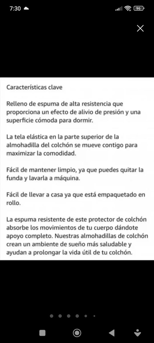 Colchóncillo o sobre colchón IKEA Tuddal