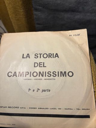 45 giri - La storia del Campionissimo