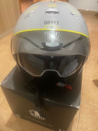Casco AGV Orbyt plata mate talla XS 