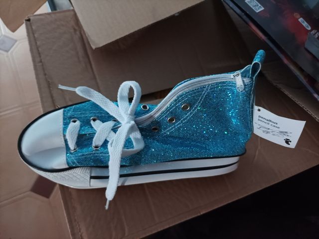 Estuche Zapatillas Purpurina