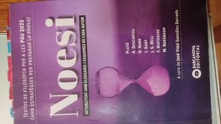 Noesi. Textos de filosofia per a les PAU 