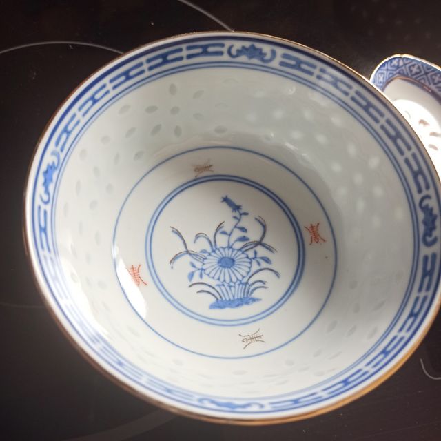 2 Cuencos porcelana azul-blanco