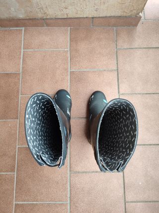 Botas lluvia Joules negras altas T39