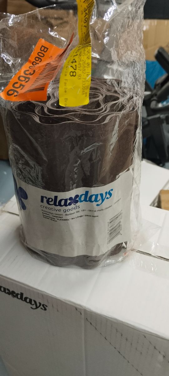 Bordo in erba marrone Relaxdays