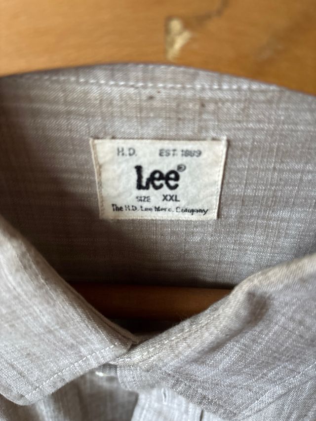 Camicia Lee beige uomo - lino