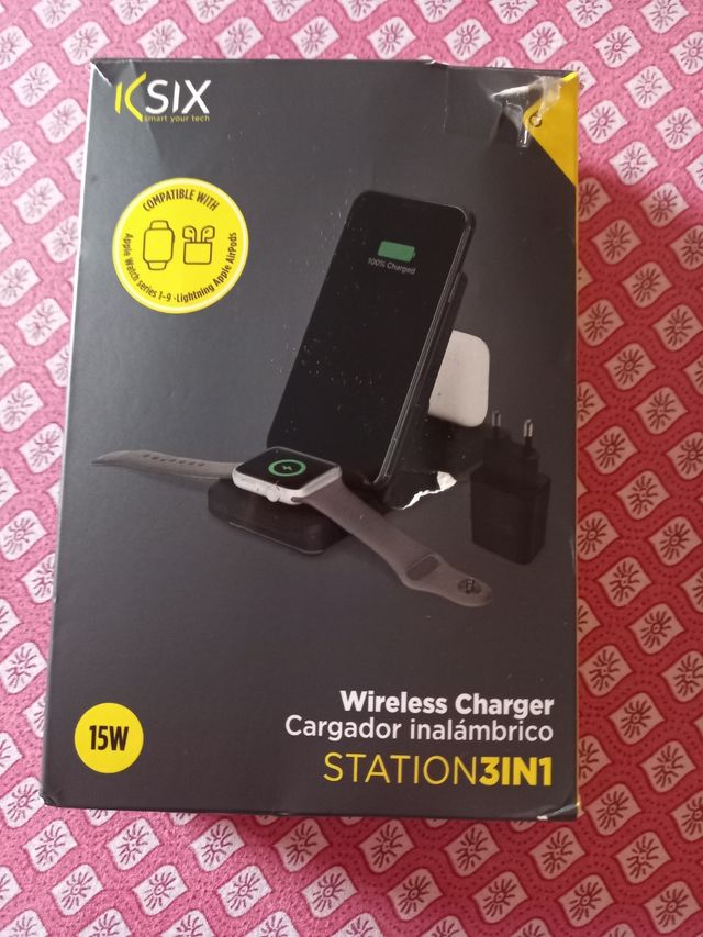 Cargador inalámbrico 3 en 1