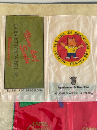 Colección de 3 álbumes de azucarillos antiguos